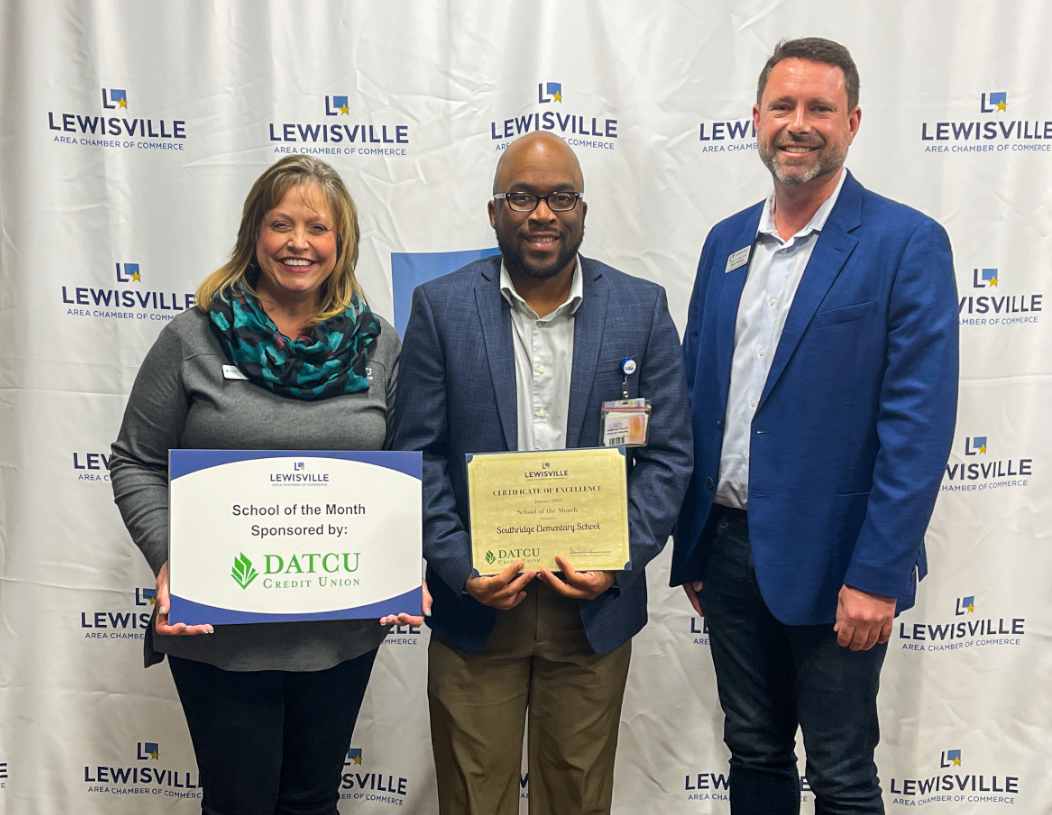 Southridge Elementary named Lewisville Chamber's January 2023 School of the Month. 